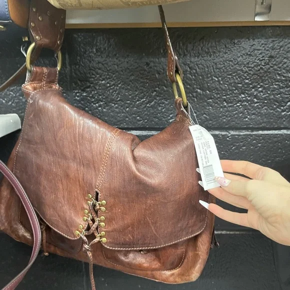 Kooba Rustic Brown Leather Shoulder Bag - Picture 2 of 12